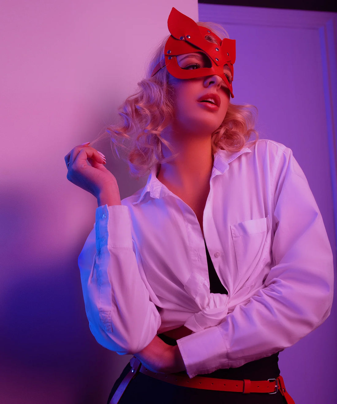 PU Handmade Face Mask - Long