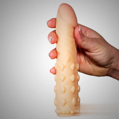 2 inch Extension - Pink Head Soft Skin Penis Sleeve