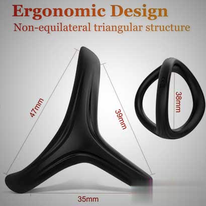 3-in-1 Strong Grip Erection Enhancing Penis Ring