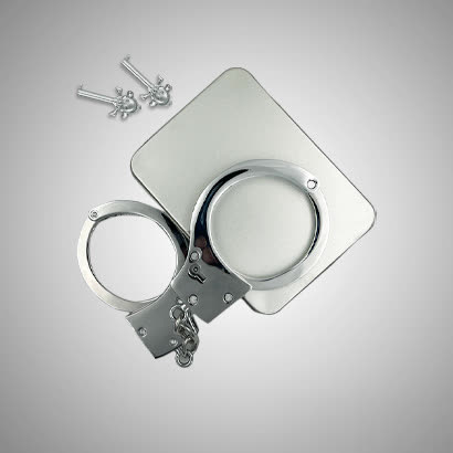 BDSM Metal Handcuffs - Silver