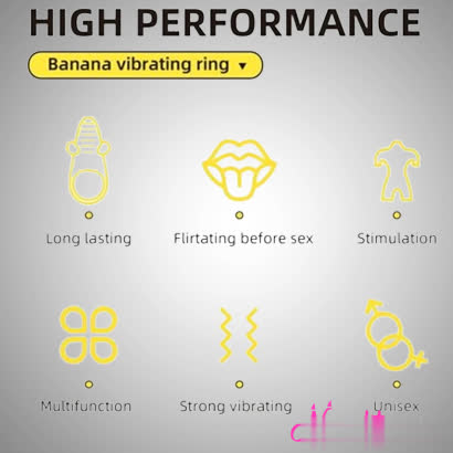 Banana Vibrating Cock Ring