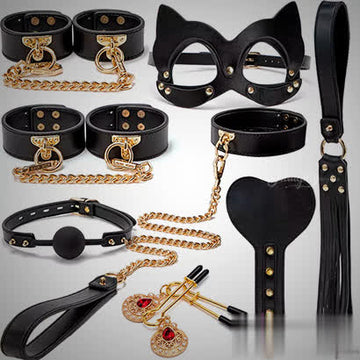 Naughty Kitty Roleplay Bondage Kit | 8 Piece