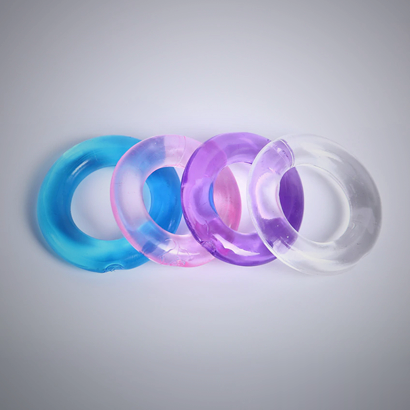 Premium Quality Silicone Time Delay Cock Rings Set of 4 PCS