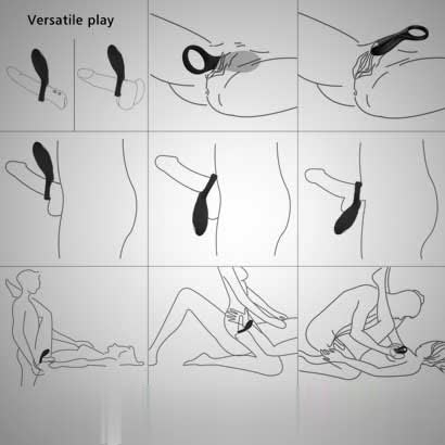 USB Charging Multipurpose Vibrating Cock Ring